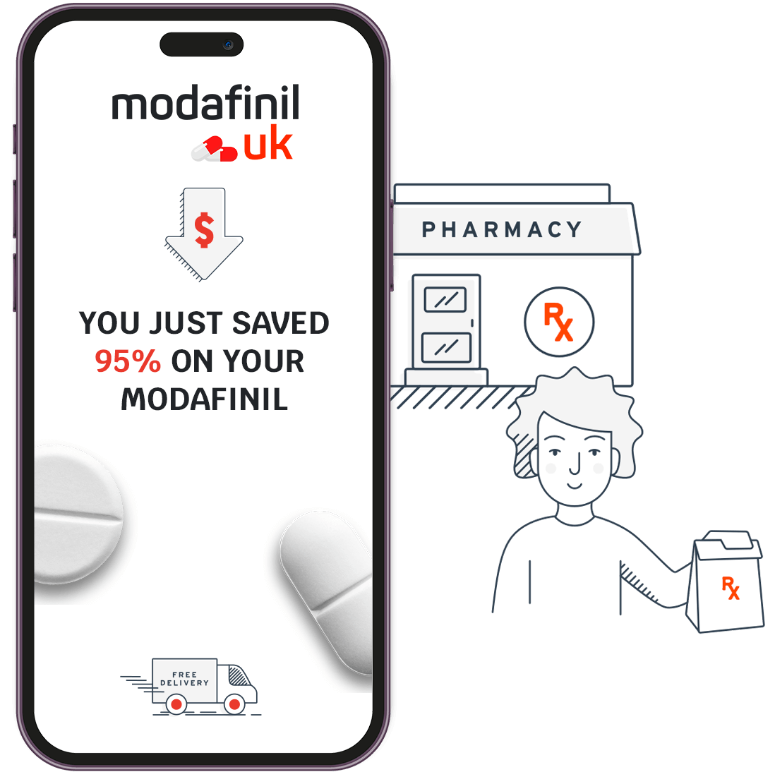 Huge Savings & Discounts Generic Modafinil in the UK Online