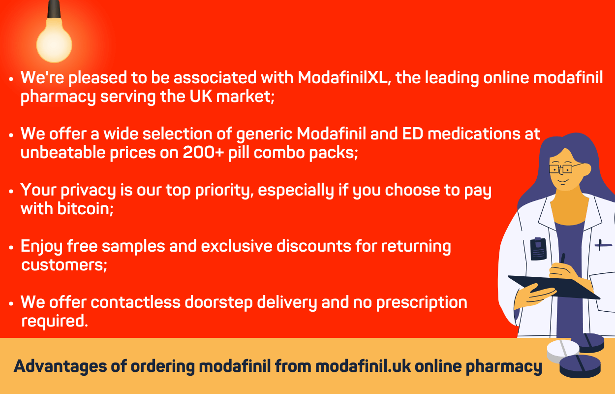 Benefits & Advantages Buying Modafinil Online in the UK